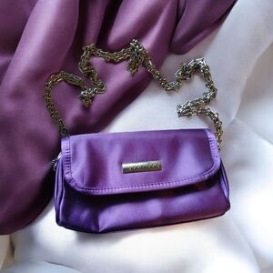 Younique Purple Clutch with Chain